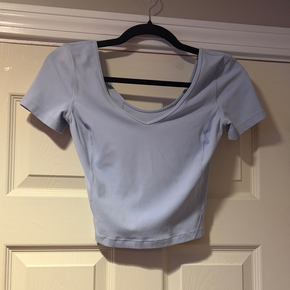 lululemon athletica Tops - Lululemon Women's Short Sleeved Top in Lavender